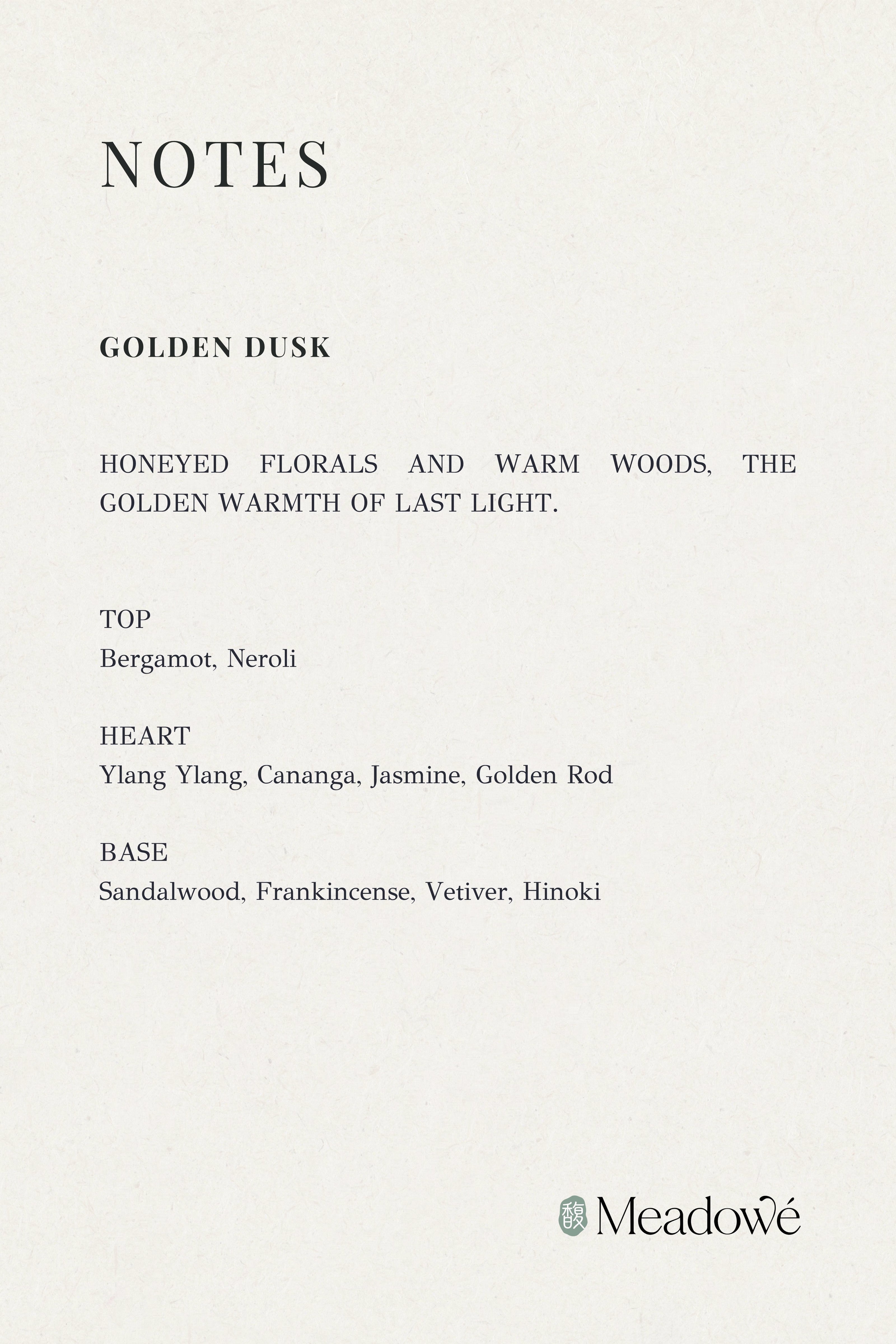 Golden Dusk Ritual Perfume Oil